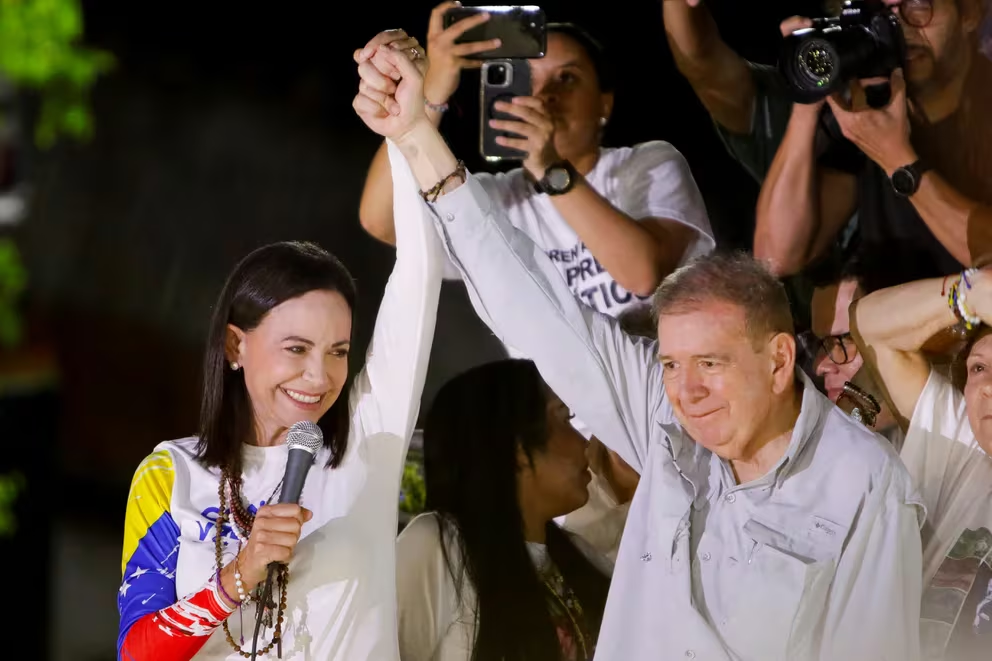 María Corina Machado y Edmundo González llaman a venezolanos a votar masivamente contra el chavismo